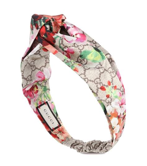 gucci silk pink floral headband|gucci headband price.